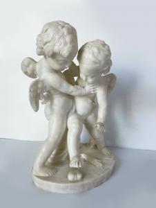 "Eros e Anteros" - scultura in alabastro